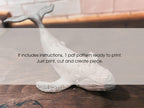 Whale sculpture template