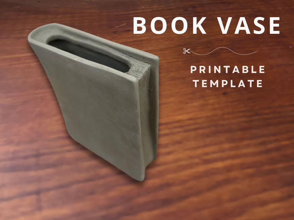 Book Vase Pottery Template