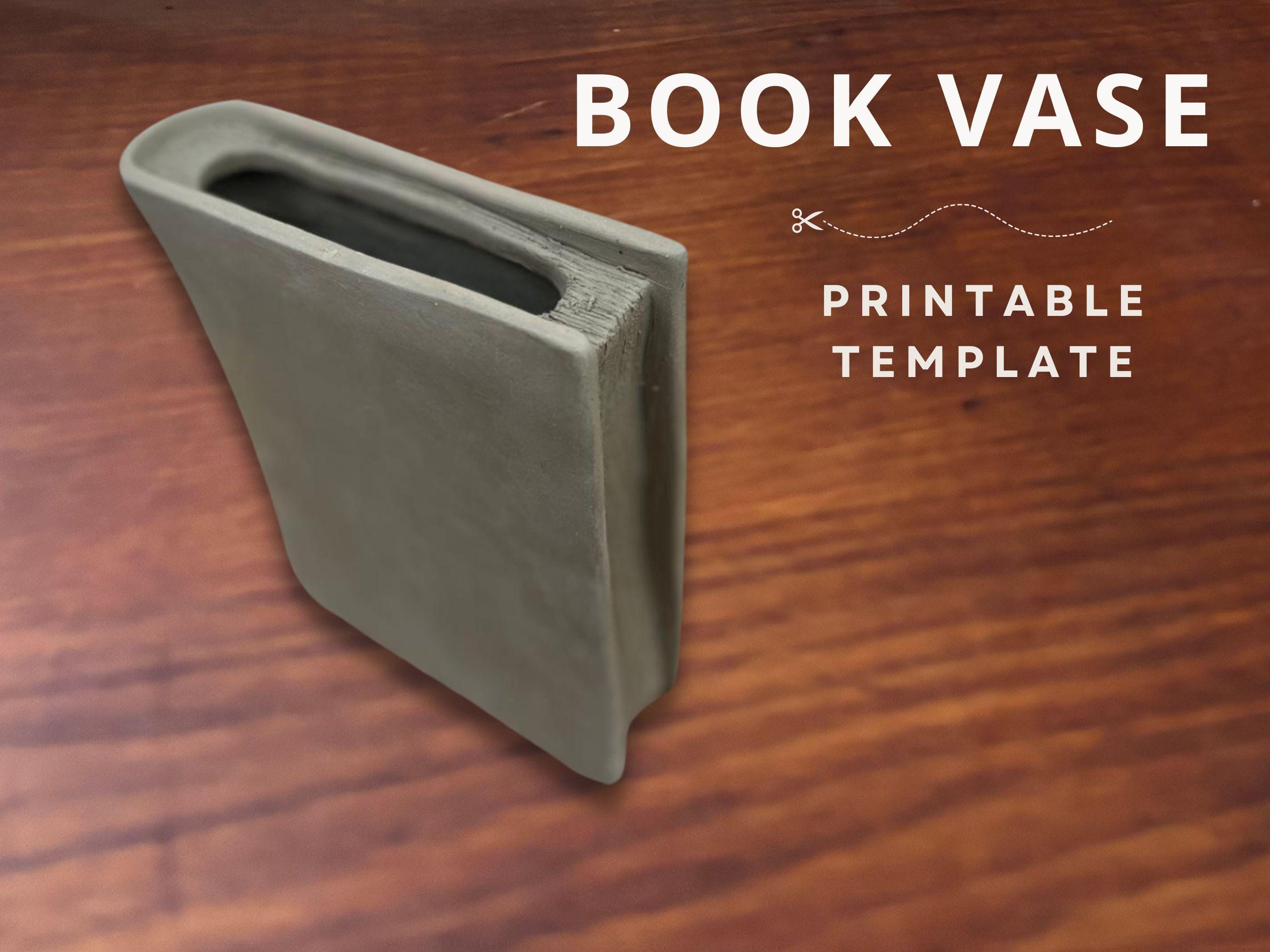 Book Vase Pottery Template