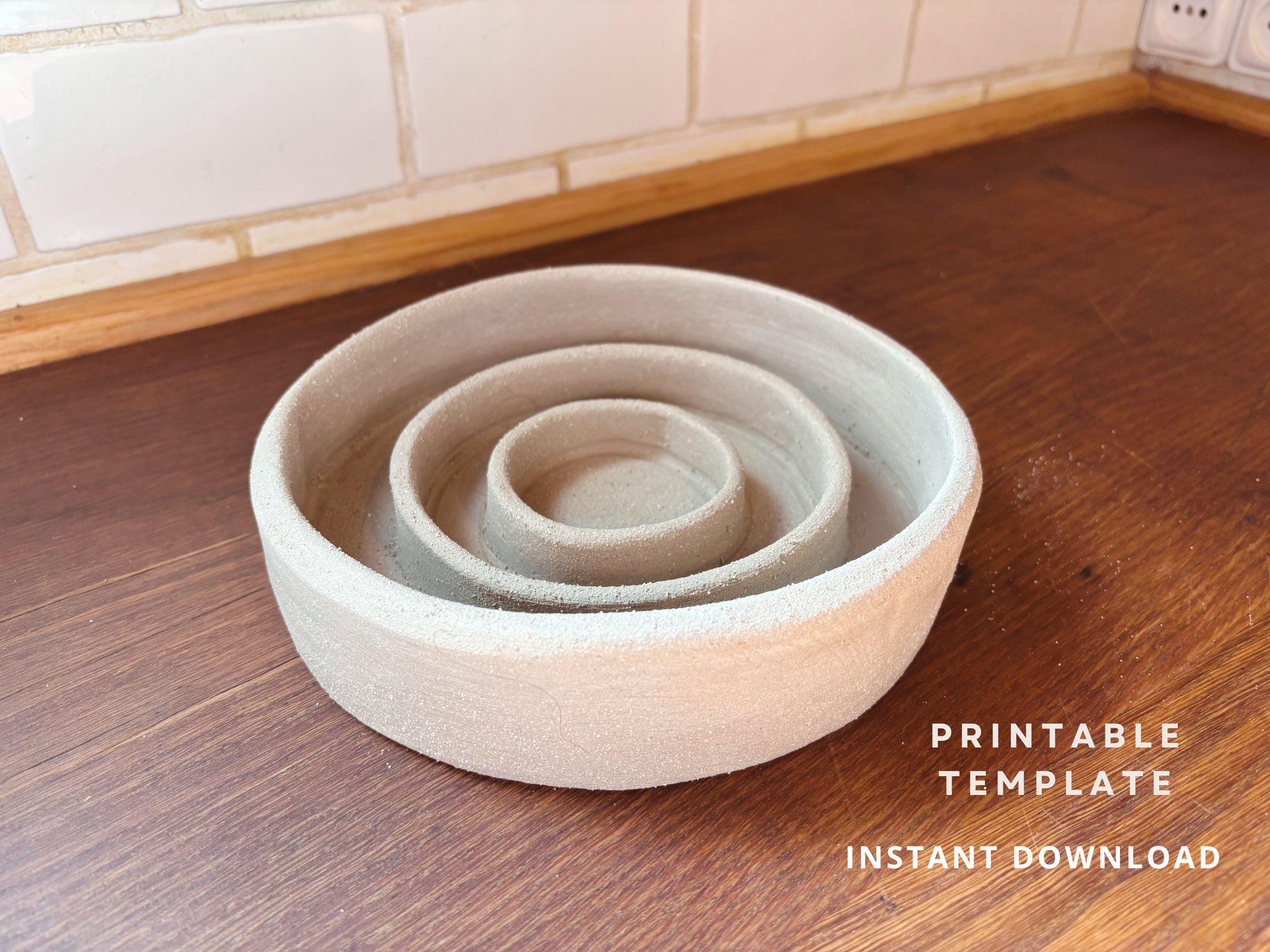 Slow Feeder Dog Bowl Pottery Template