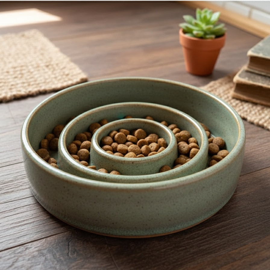Slow Feeder Dog Bowl Pottery Template
