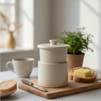 French Butter Dish Template
