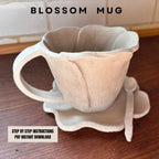 Flower Mug Pottery Template