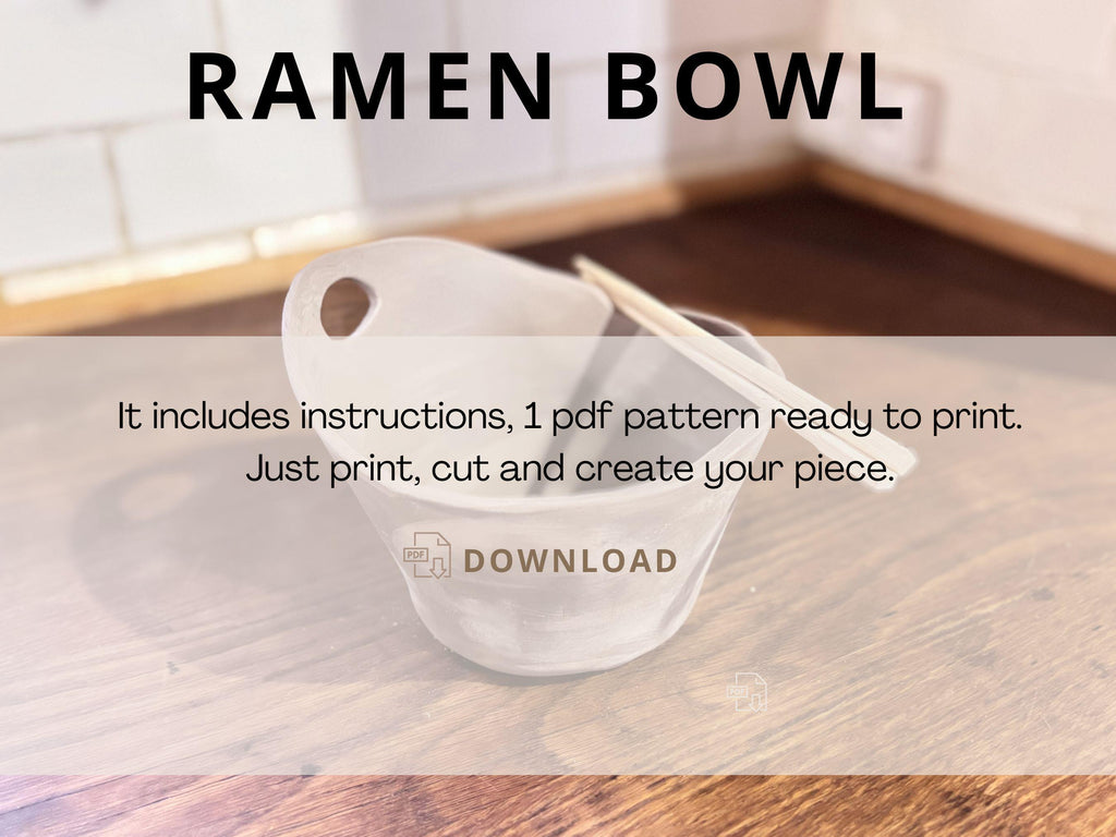 Ramen Bowl Pottery Template