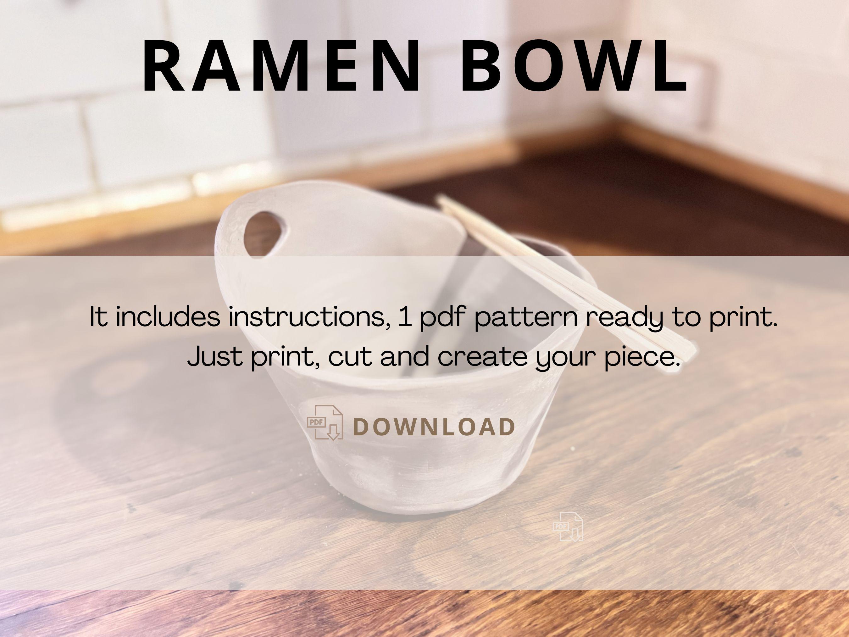 Ramen Bowl Pottery Template