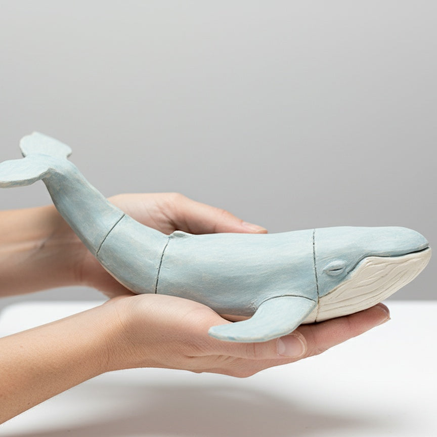 Whale sculpture template