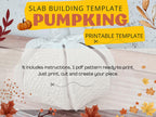 Pumpkin Pottery Template: