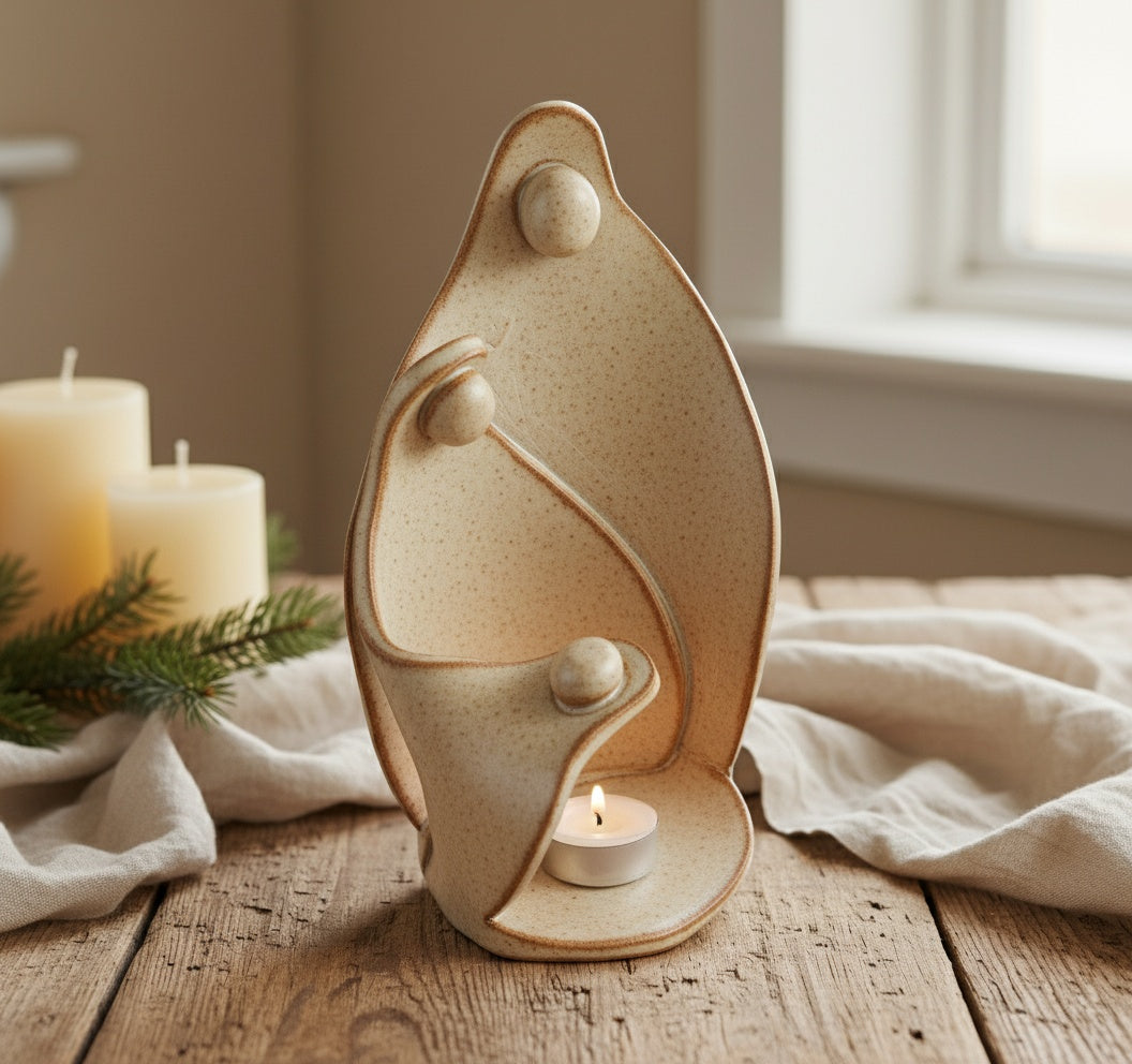 Christmas Nativity Candle Holder Template