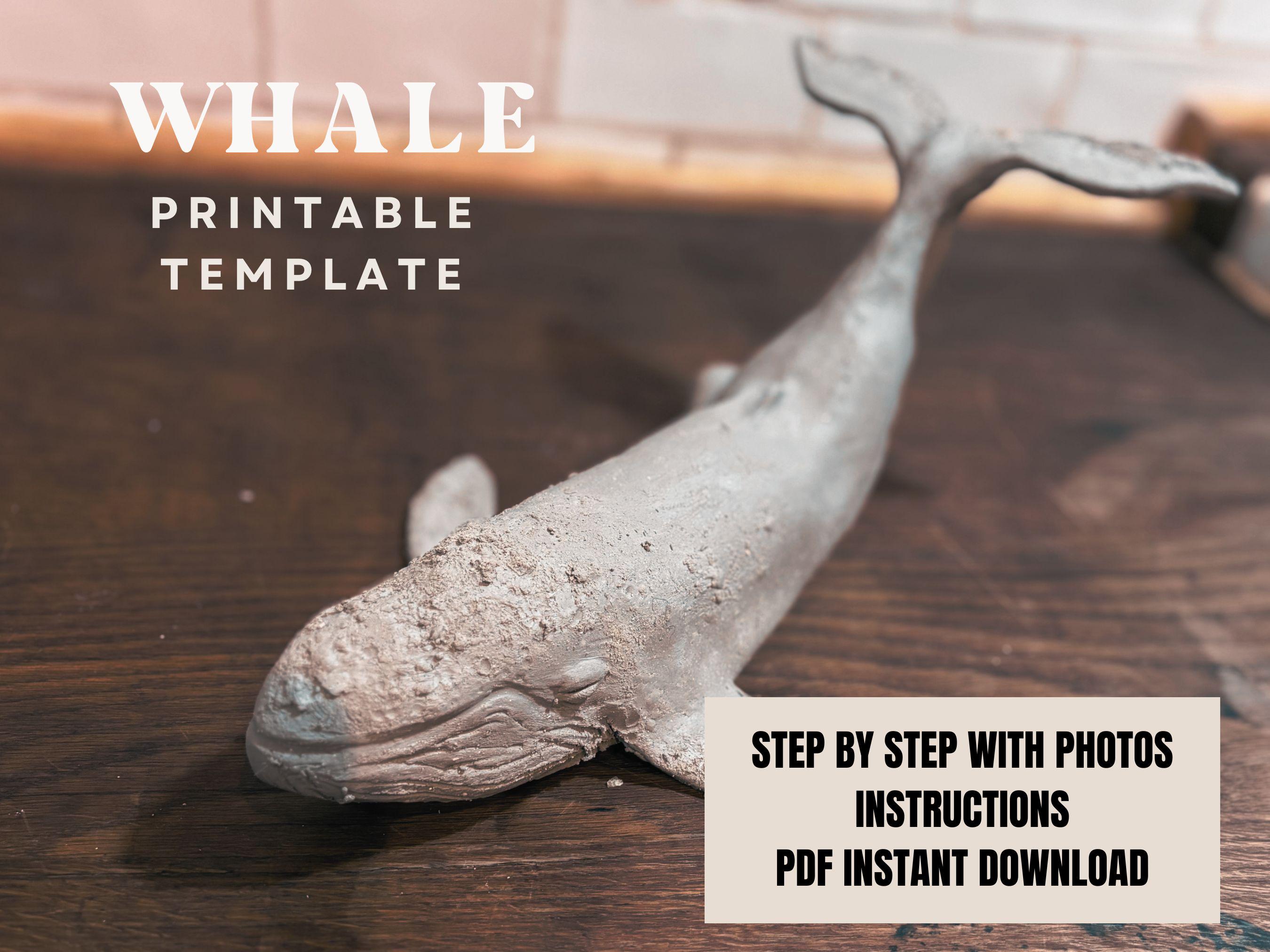 Whale sculpture template