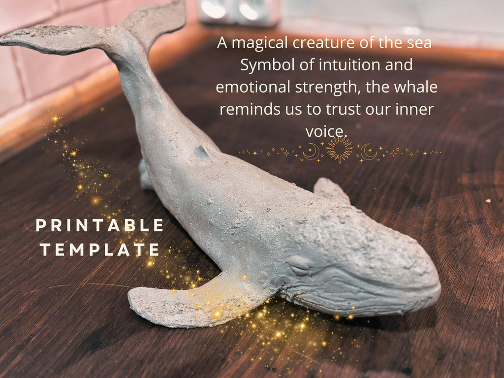 Whale sculpture template