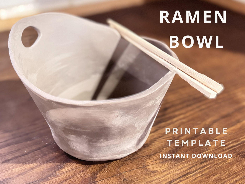 Ramen Bowl Pottery Template