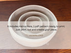 Slow Feeder Dog Bowl Pottery Template