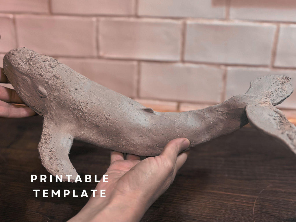 Whale sculpture template
