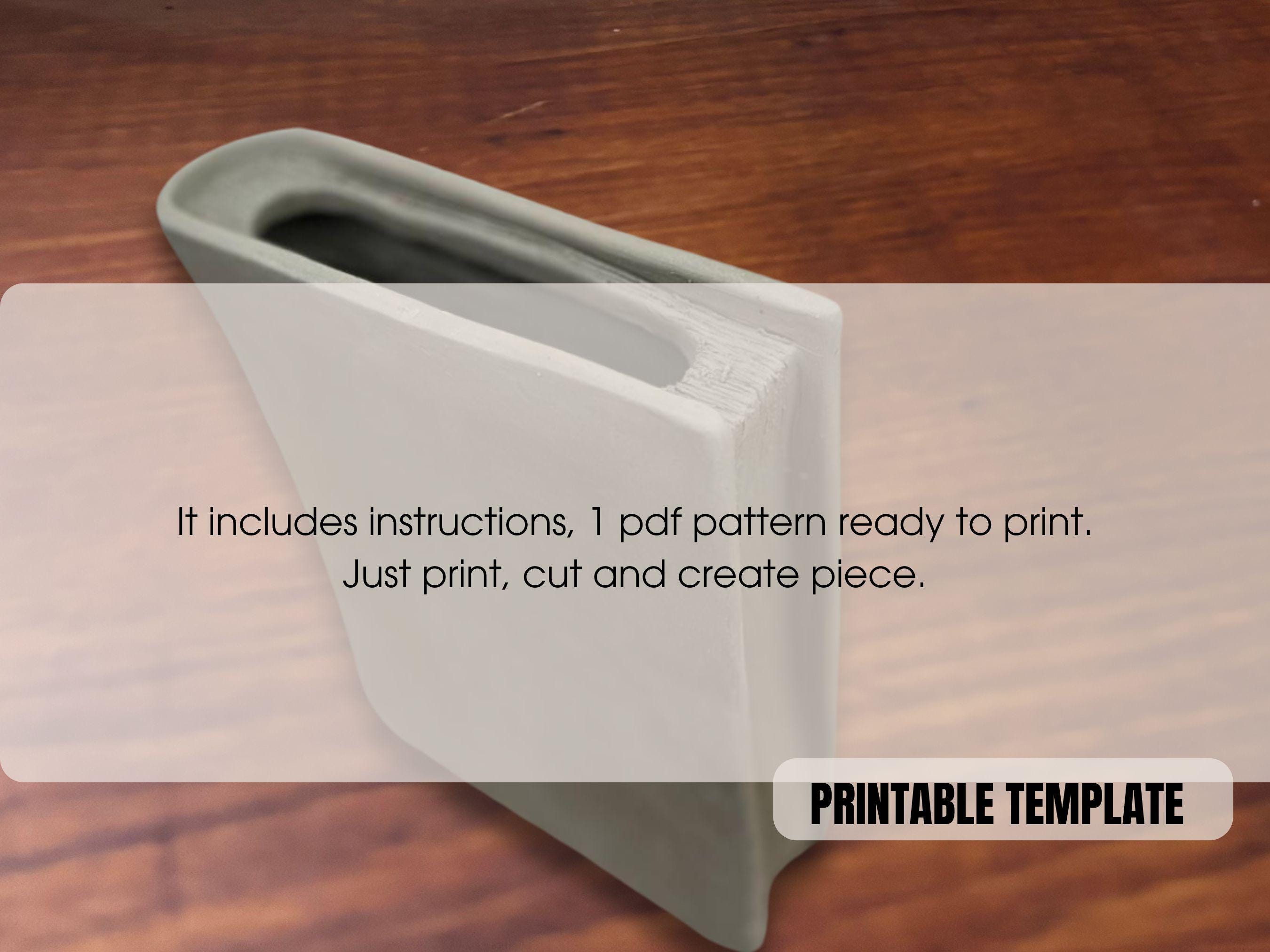 Book Vase Pottery Template