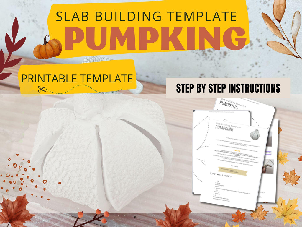 Pumpkin Pottery Template: