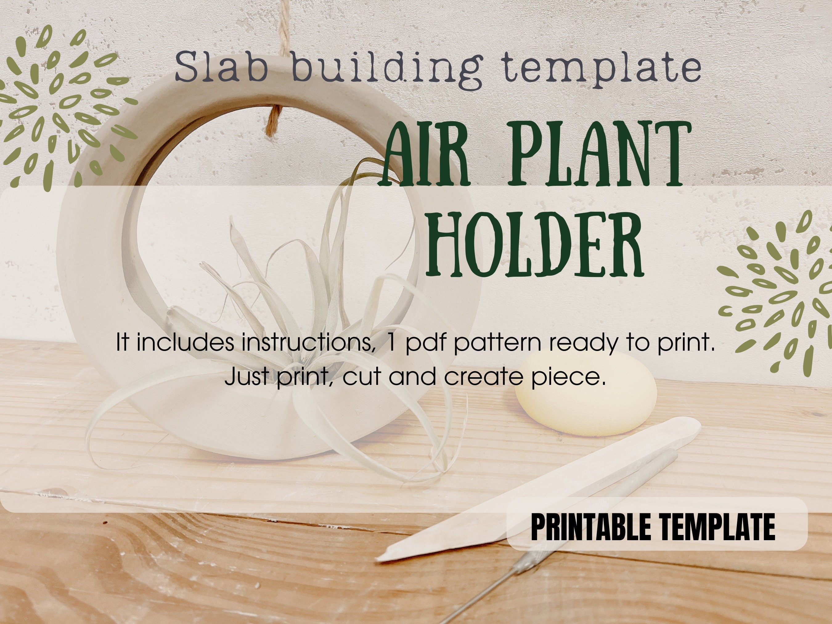Air Plant Holder Template