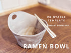 Ramen Bowl Pottery Template