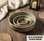 Slow Feeder Dog Bowl Pottery Template