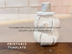 Snowman Pottery Template