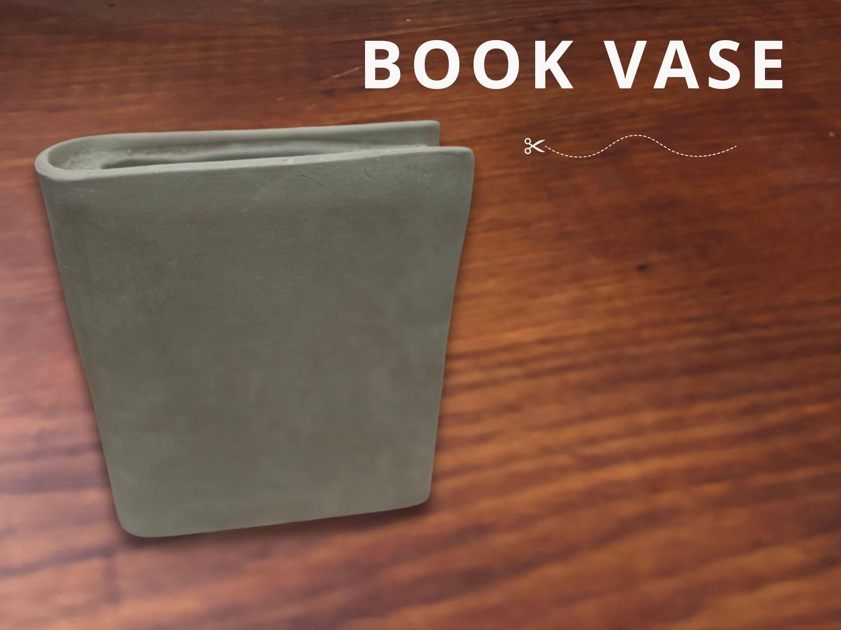 Book Vase Pottery Template