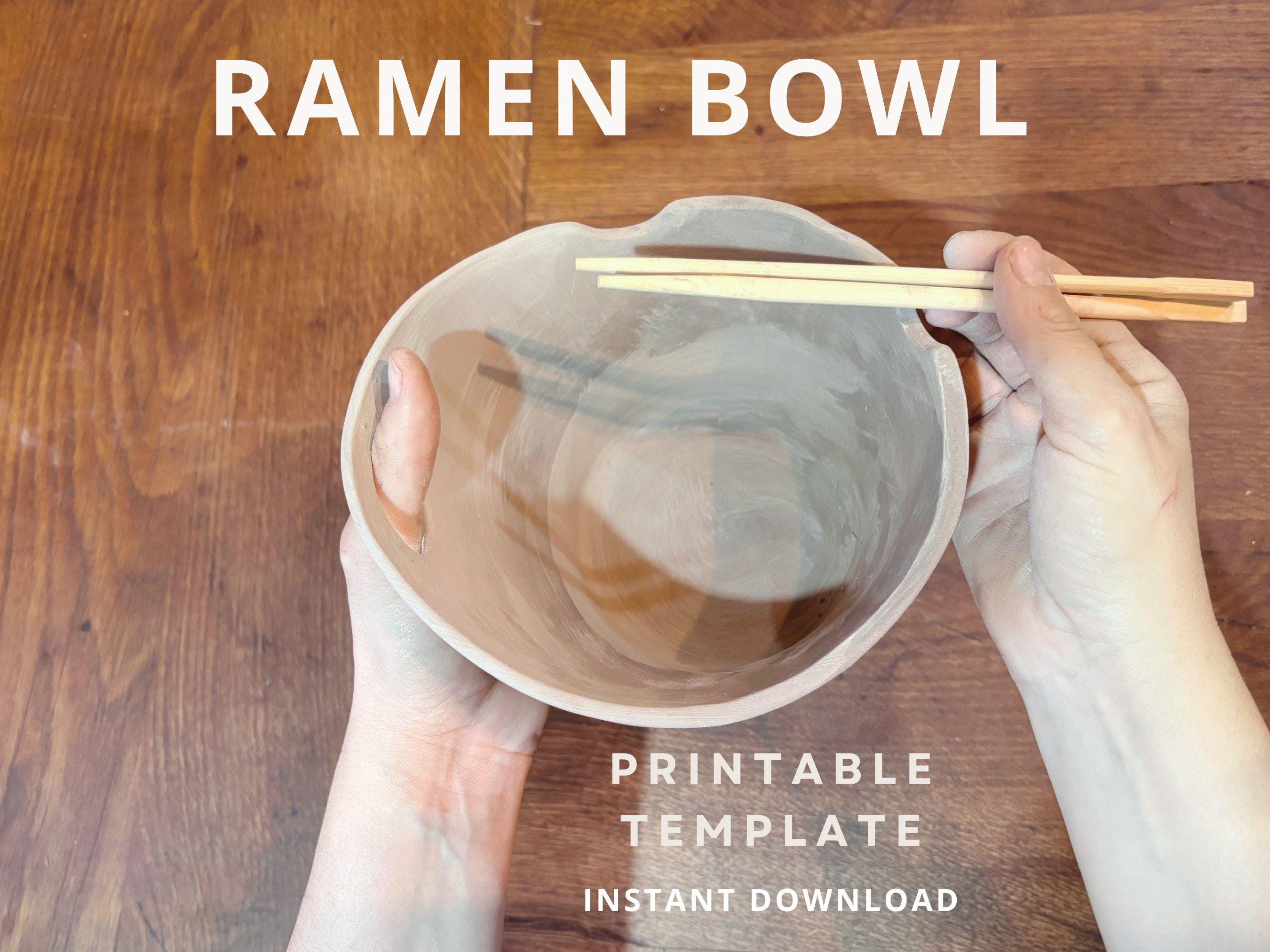 Ramen Bowl Pottery Template